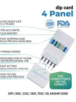 4 panel drug test dip card - 12 panel Now